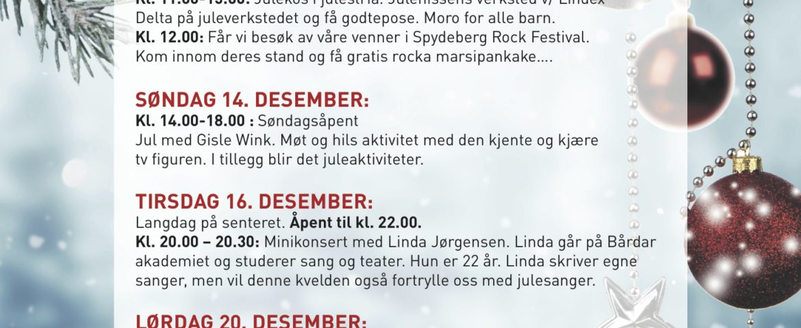 Program for julen på Askimtorget